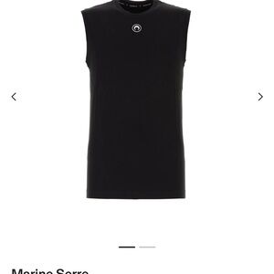 Marine Serre Black Sleeveless Women’s t shirt